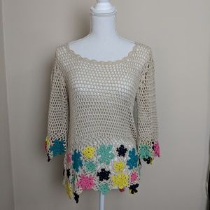 Crochet Floral Top